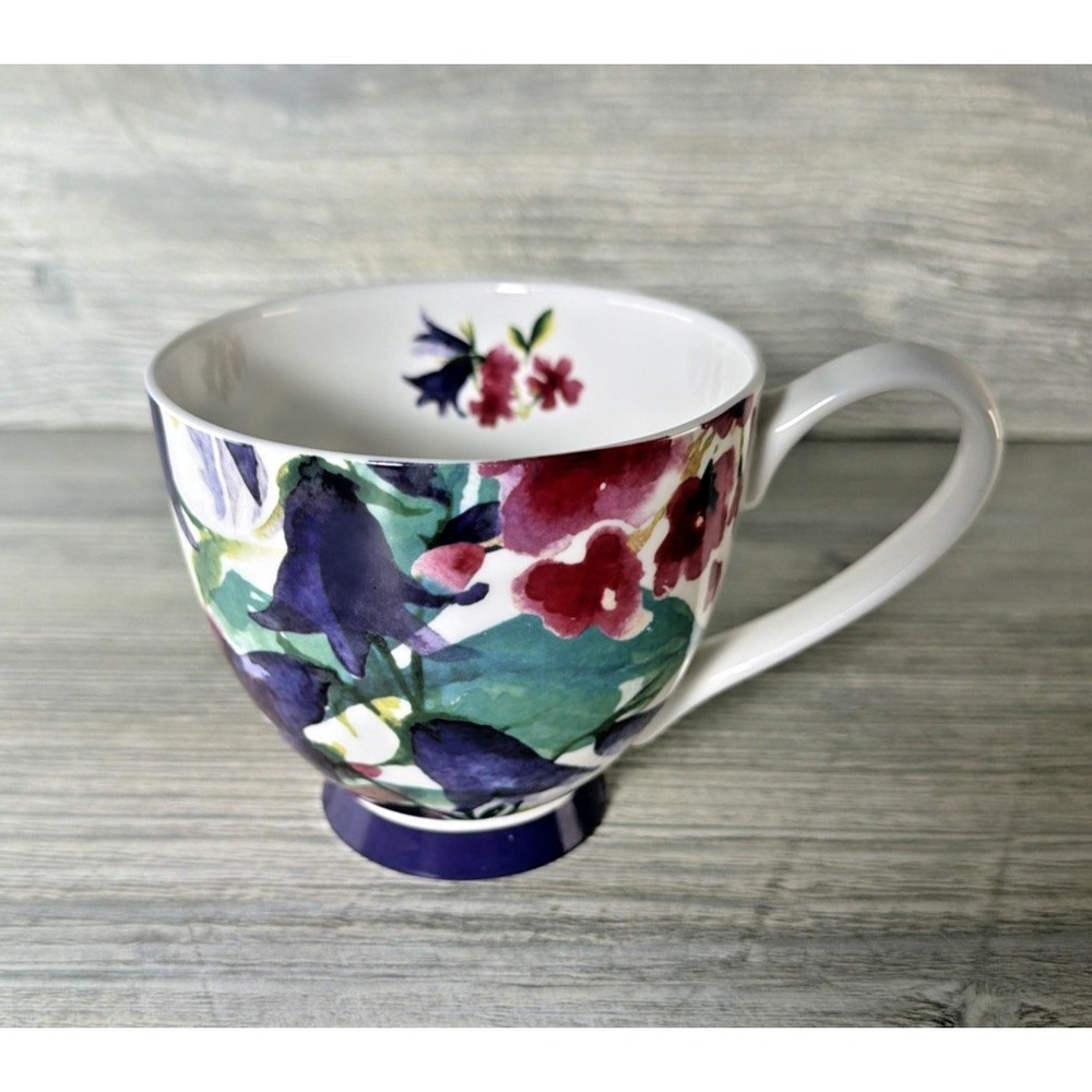 Portobello By Design Footed Mug Cup Sandringham Jaya Floral Bone China